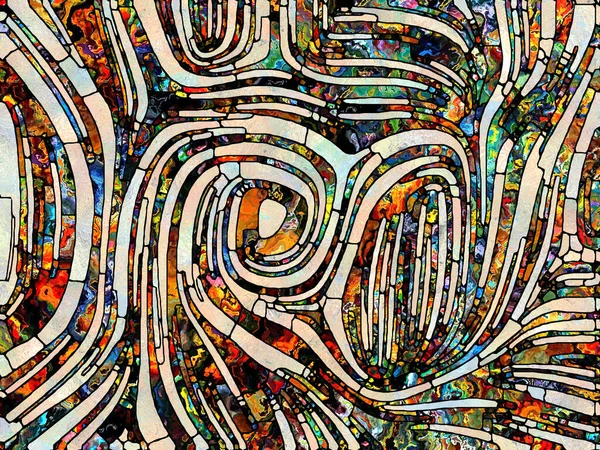 Multicolor Fény Foltos Üveg Sorozat Egysége Töredezettség Művészet Költészet Design — Stock Fotó