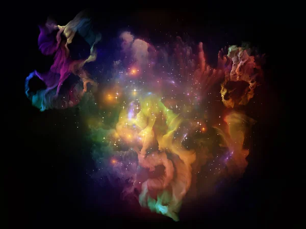 Fuzzy Universum Organische Nummerserie Achtergrond Ontwerp Van Vervormde Getallen Lichten — Stockfoto