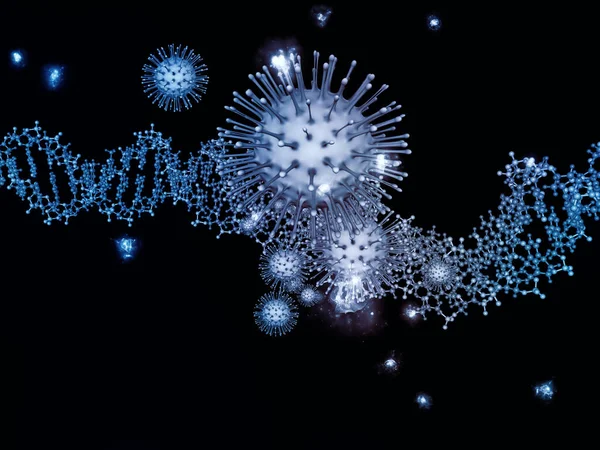 Espace Coronavirus Série Épidémies Virales Composition Particules Coronavirus Éléments Microspatiaux — Photo