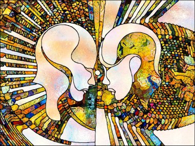 Işık kırıntıları. Lekeli Camlar Birliği serisi. Parçalanma, sanat, şiir ve tasarım birliğinin kavramsal ilişkisindeki renk ve doku parçalarının kalıbı