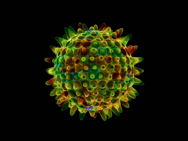 Fraktal Virüs Serisi Sağlık Covid Enfeksiyon Hastalık Coronavirüs Salgını Konulu — Stok fotoğraf