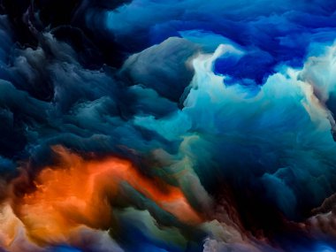 Renk Soyutlama. İmkansız Gezegen serisi. Sanat, yaratıcılık ve tasarım konusunda tasarımları tamamlamak için canlı tonlar ve degradeler akışının arka planı