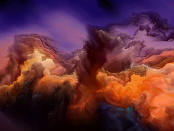 Färgabstraktion Omöjligt Planet Serie Sammansättning Pulserande Flöde Nyanser Och Lutningar — Stockfoto