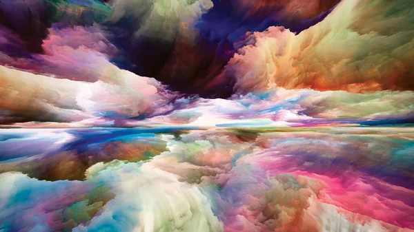 Nubes Luz Escapar Serie Reality Arreglo Creativo Colores Texturas Surrealistas —  Fotos de Stock