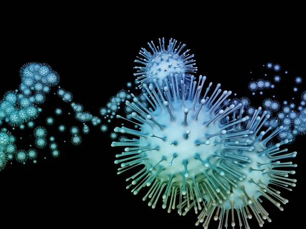 Coronavirus Reality Serie Epidemica Virale Illustrazione Particelle Coronavirus Elementi Microspaziali — Foto Stock