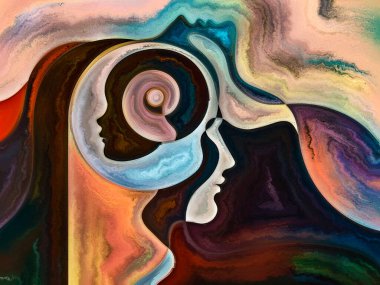 Doku serisi ilişkilerde. İnsanların yüzleri, renkler, Organik dokular, eğriler uygun projeler iç dünya, aşk, ilişkiler, ruh ve doğa için akan aranjman