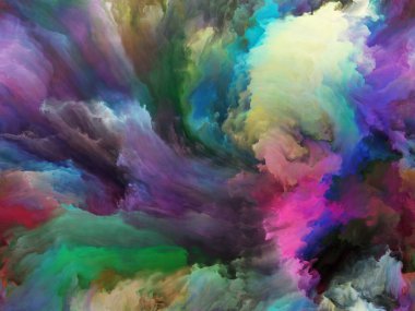 Soyut renk serisi. Renkli boya üzerine yağlıboya sanat, yaratıcılık ve hayal gücü projeler için uygun hareket aranjman