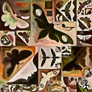 İç şifreleme serisi. Gizli anlamlar, kutsal yaşam, drama, şiir, mistisizm ve sanat konularındaki soyut organik formlar, sanat dokuları ve renklerin etkileşimi.