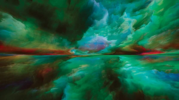 Kolory Poza Śmiercią Seria Ucieczka Rzeczywistości Projektowanie Tła Surrealistycznego Zachodu — Zdjęcie stockowe