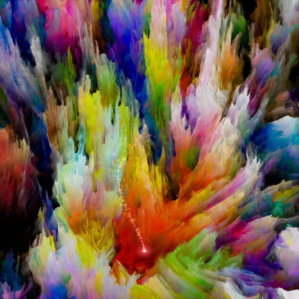 Série Lona Vibrante Papel Parede Abstrato Tinta Colorida Grossa Luz — Fotografia de Stock