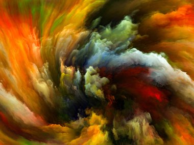 Akışı serisi renk. Fon müzik, yaratıcılık, hayal gücü, sanat ve tasarım konusunda tasarım tamamlayacak dijital boya streams