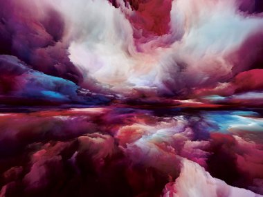 Gökkuşağı manzarası. 