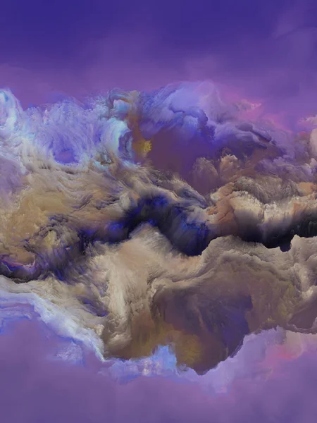 Dreams Upper Atmosphere Series Canvas Fractal Colors Subject Digital Painting — Stock Photo, Image