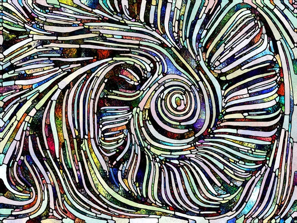 Осколки Света Серия Unity Stained Glass Фоновая Композиция Узора Цветовых — стоковое фото