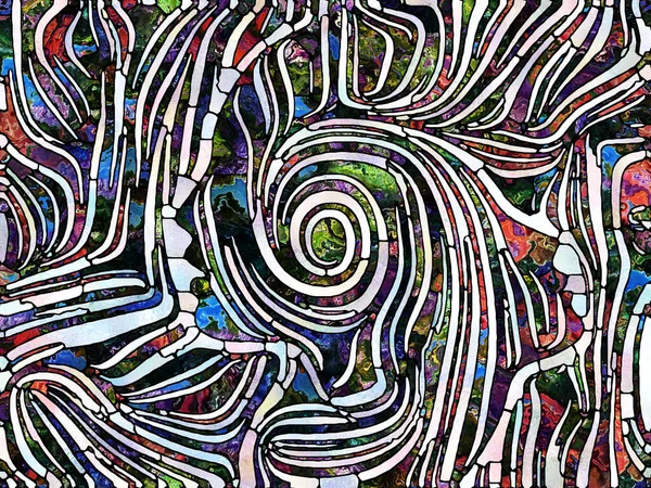 Сломанные Текстуры Серия Unity Stained Glass Абстрактная Компоновка Цветовых Фактурных — стоковое фото
