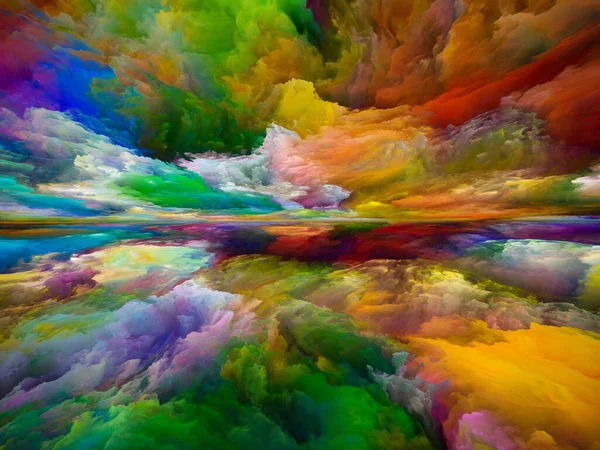 Farben Jenseits Des Todes Flucht Die Realität Hintergrundgestaltung Von Surrealen — Stockfoto