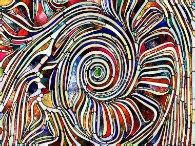 Spektral doku. Lekeli Camlar Birliği serisi. Parçalanma, sanat, şiir ve tasarım konularındaki birlik konulu renk ve doku parçalarından oluşan sanatsal soyutlama