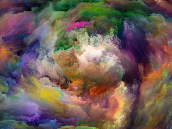Абстрактная Серия Цветов Визуально Привлекательный Фон Красочной Краски Движении Холсте — стоковое фото