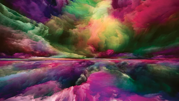 구름의 스펙트럼 초현실적 해돋이의 디자인 상상력 창조성 미술에 — 스톡 사진