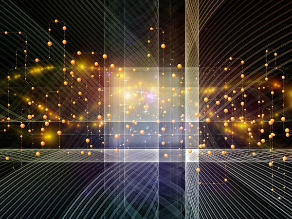 Network Light Fractal Element Composition Subject Digital Communication Internet Future — Stock Photo, Image