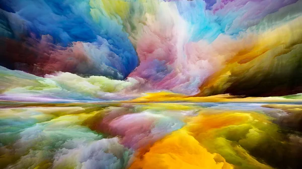 Tierra Luz Escapar Serie Reality Diseño Hecho Surrealistas Colores Texturas — Foto de Stock