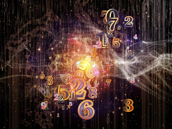 Virtual Space Technology Series Background Abstract Elements Digits Space Science — Stock Photo, Image