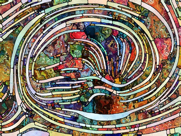 Осколки Дизайна Серия Unity Stained Glass Взаимодействие Образцов Цвета Текстуры — стоковое фото
