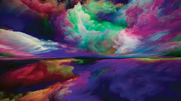 Sny Niebie Seria Ucieczka Rzeczywistości Tło Składające Się Surrealistycznych Kolorów — Zdjęcie stockowe
