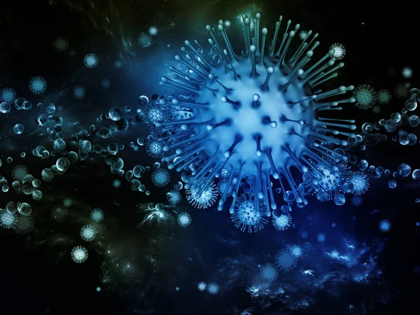 Coronavirus Reality Viral Epidemic Series Illustration Coronavirus Particles Micro Space — Stock Photo, Image