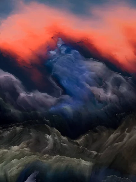 Atmósfera Alienígena Serie Planeta Imposible Diseño Abstracto Hecho Flujo Vibrante — Foto de Stock