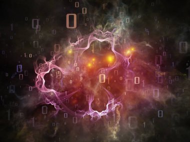 İç Çalışma serisi. Bilgi teknolojisi, matematik ve eğitim konusunda tasarımları tamamlamak için sanal ızgaralar ve basamakların arka planı