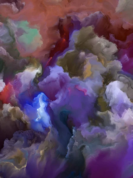 Dreams Upper Atmosphere Series Lienzo Colores Fractales Sobre Tema Pintura — Foto de Stock