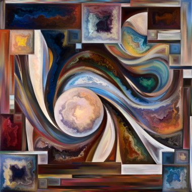 Form Sevinity serisi. Sanat, tasarım, yaratıcılık ve hayal gücü konularındaki soyut şekil ve dokuların etkileşimi.