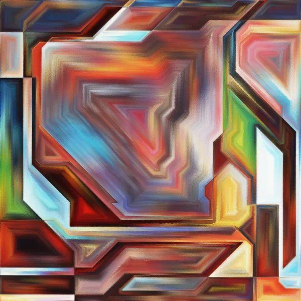 Affinity Forms Serie Abstract Achtergrond Van Kleurrijke Vormen Texturen Het — Stockfoto