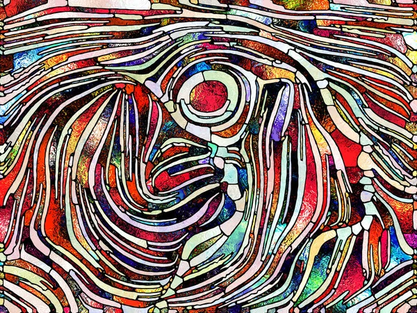 Багатобарвне Світло Єдність Серії Вітражів Творче Розташування Фрагментів Кольору Текстури — стокове фото