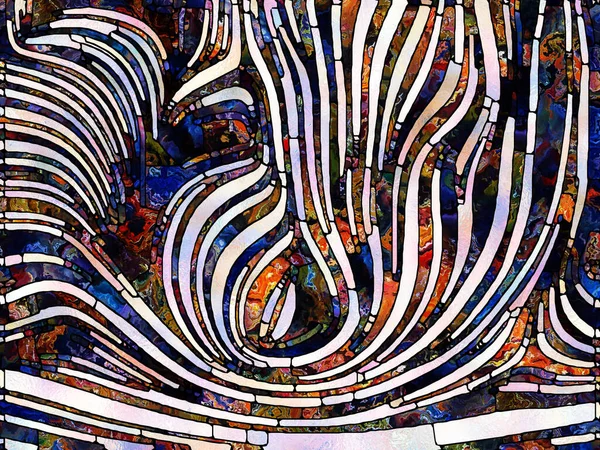 Frakturerad Fantasi Enheten Färgade Glas Serien Visuellt Attraktiv Bakgrund Gjord — Stockfoto