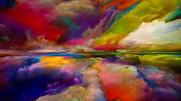 Vistas Color Escapar Serie Reality Arreglo Creativo Colores Texturas Surrealistas — Foto de Stock