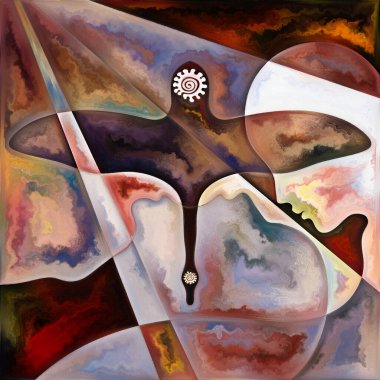 Virüs serisini girin. Virüs sembolleri, siyah kuğu ve insan yüzünün enfeksiyon, ölüm, ölme, rastgele olaylar, şiir ve sanat konularındaki renkli bileşimi.