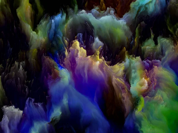 Dreams Upper Atmosphere Series Canvas Fractal Colors Subject Digital Painting — Stock Photo, Image