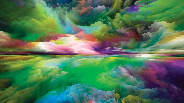 Rainbow Enlightenment Escape Reality Arrangement Abstrait Des Couleurs Des Textures — Photo
