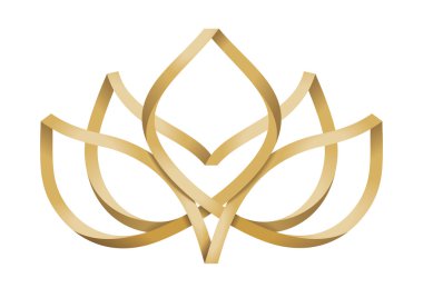 Lotus çiçeği soyut sembolü