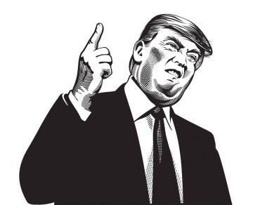Donald Tramp illüstrasyon