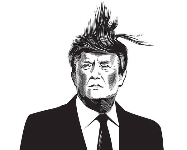 Donald Tramp illustration — Stock Photo, Image