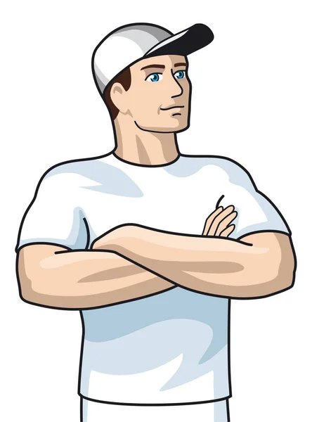 Man Cartoon style illustration — Stock Photo, Image