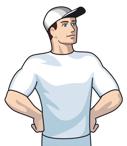 Man Cartoon style illustration — Stock Photo, Image