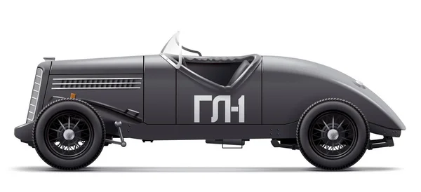 Antique Auto racing Gaz Gl-1. Widok z boku — Zdjęcie stockowe