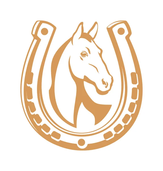 Emblema de luz de cavalo — Fotografia de Stock
