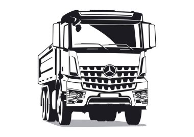 Mercedes Arocs illüstrasyon