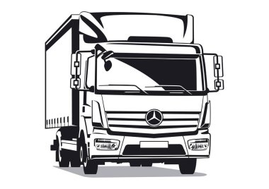 Mercedes Atego transport illustration