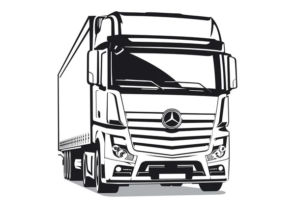 Mercedes Actros illustration — 스톡 사진